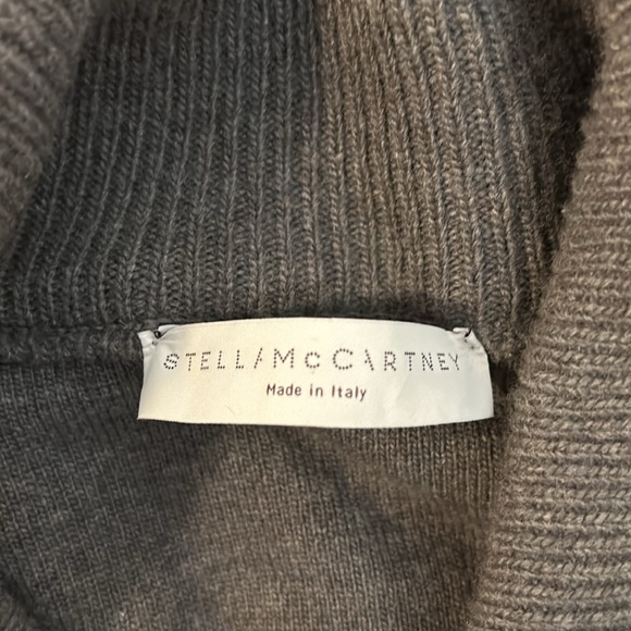 Stella McCartney Gray Heather Cape/Poncho Style Sweater - Picture 3 of 4